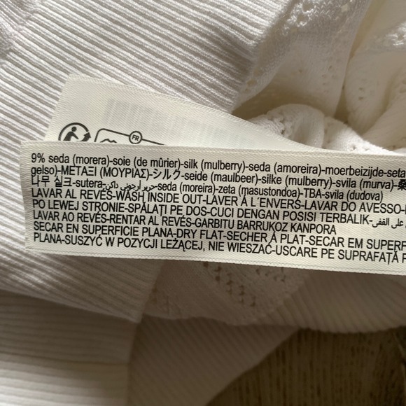 Massimo Dutti Cable-Knit Polo Sweater Sz Large - Picture 11 of 12